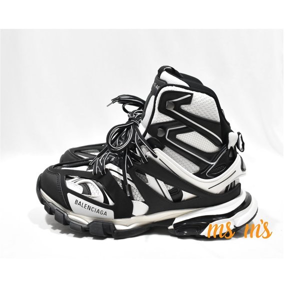 NIB BALENCIAGA NOIR Leather Track High Top Hiking Sneakers main image 9